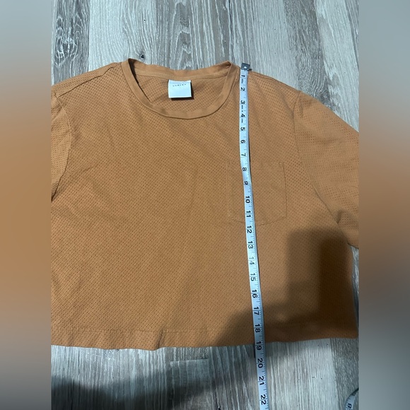 Varley Bexley Cropped T-Shirt in Cashew, Large - Picture 8 of 9